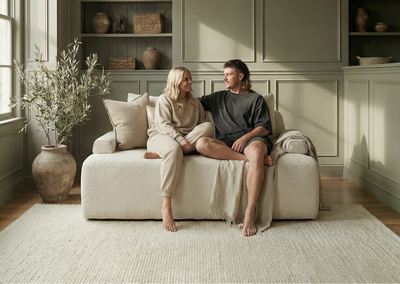 Sleeper Sofa / 2-Seater 1.37m Double / Cream