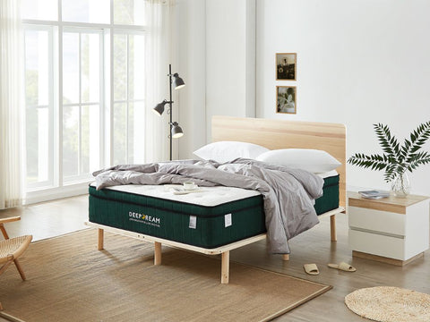 Cali Bed Frame + Green Tea Mattress Sleep Combo