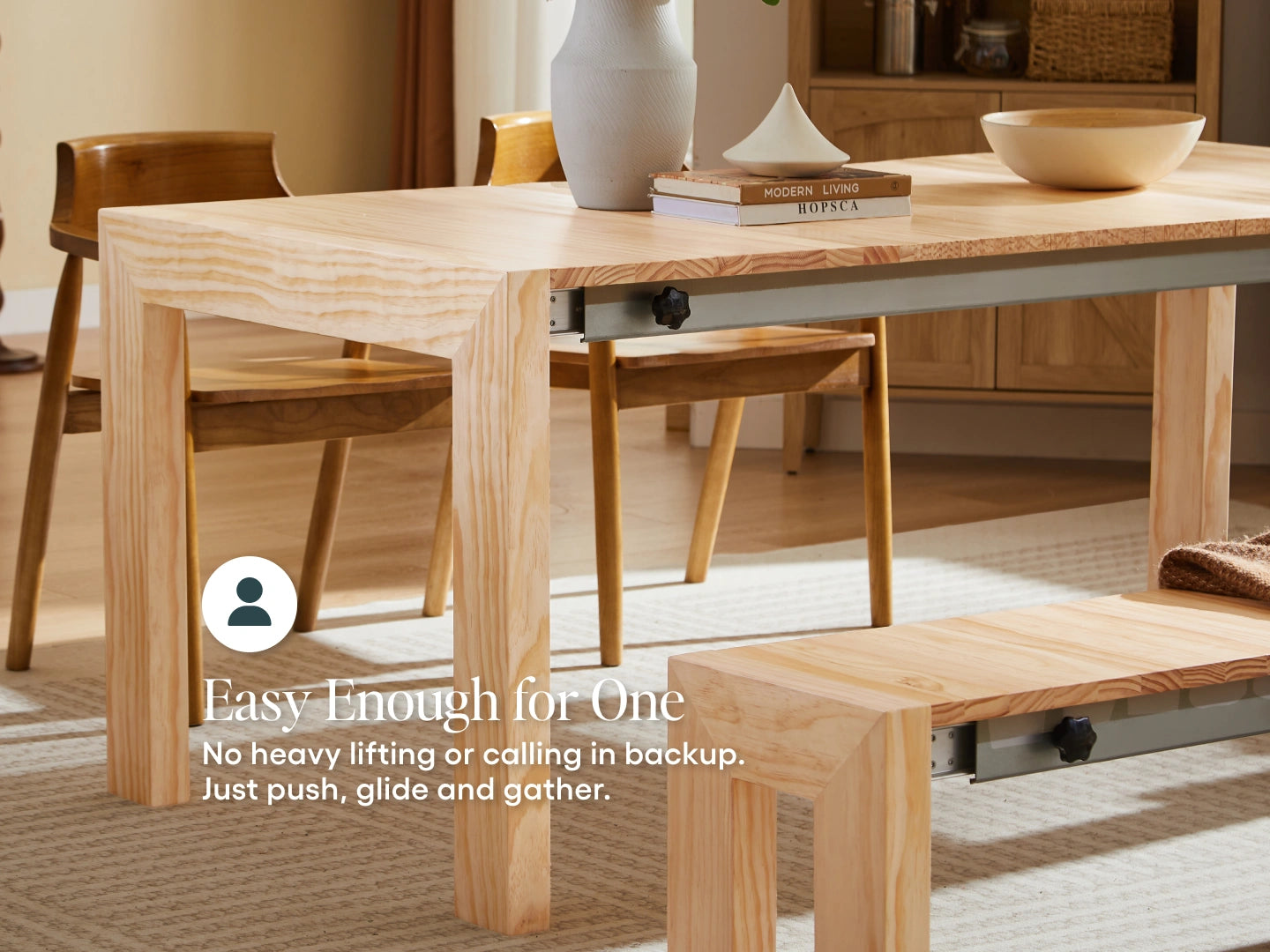 Lifely Caterpillar Extendable Dining Table