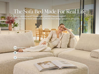 Cushie Modular 2-Seater Double (1.37m) - Cream