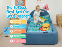 Little Lifely Single Bed - Dusty Blue