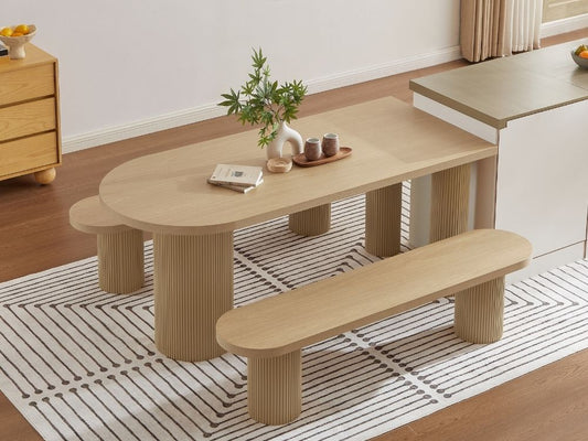 Emma Dining Table and Bench Set