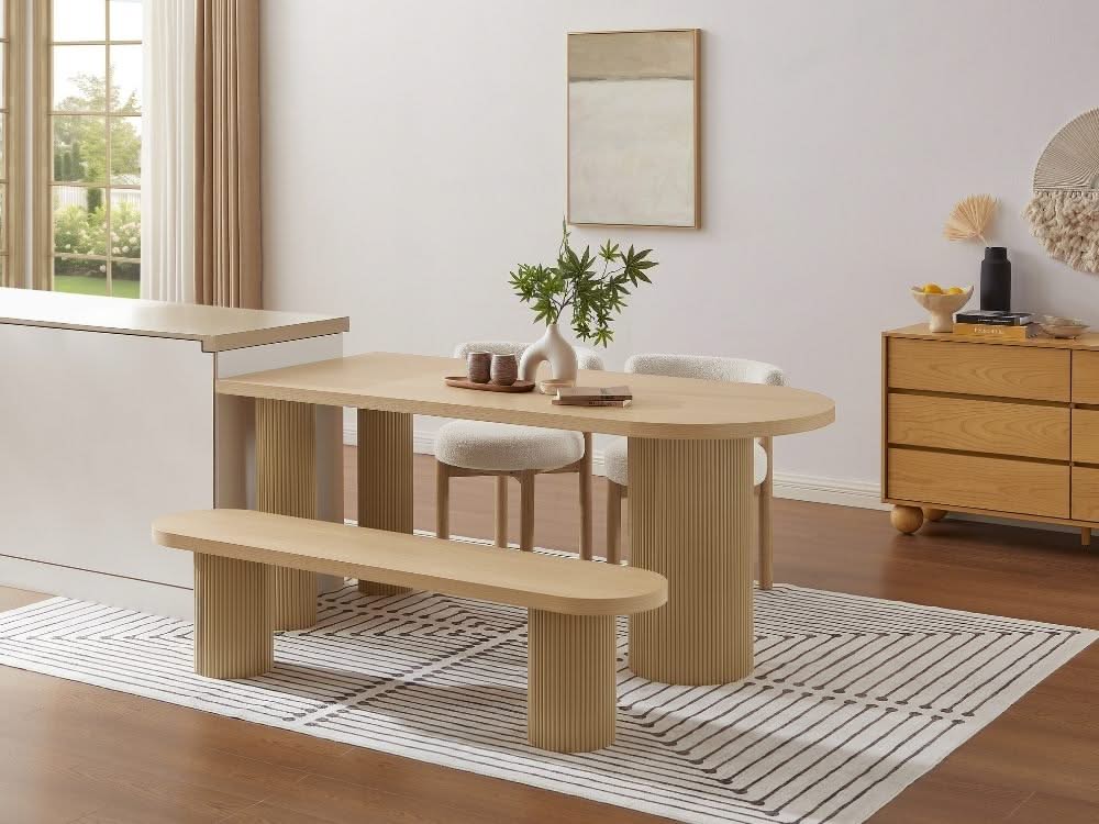 Emma Dining Bench & Noah Set