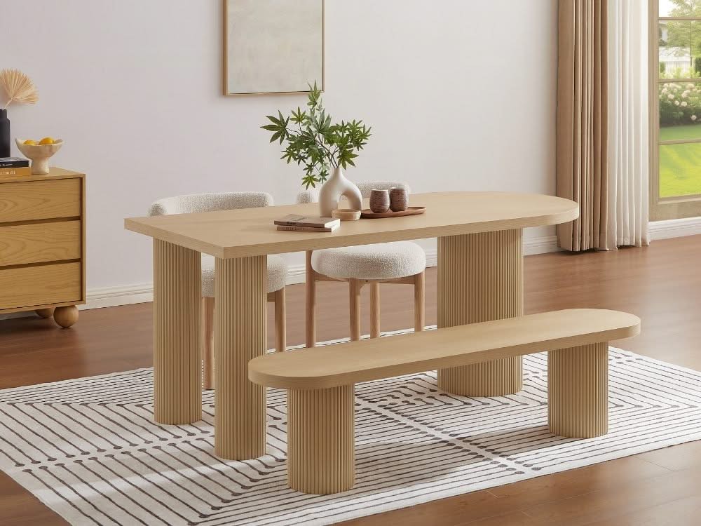 Emma Dining Bench & Noah Set