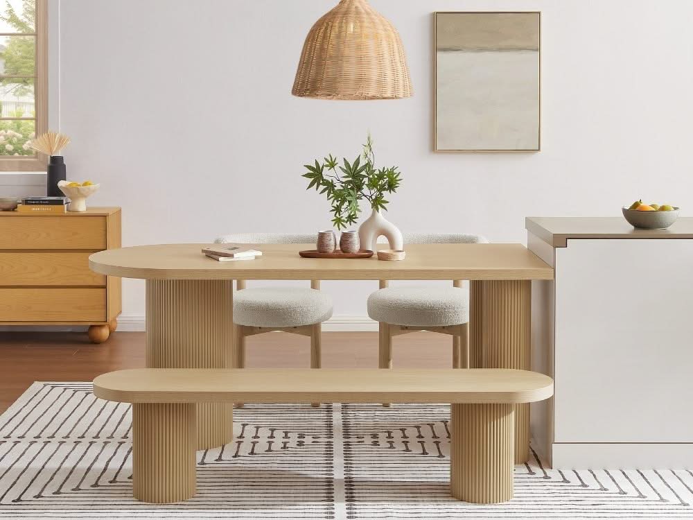 Emma Dining Bench & Noah Set
