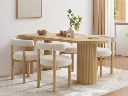 Emma Dining Table + 2 set of Noah Chair