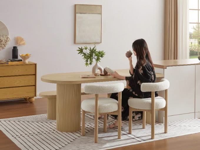 Emma Dining Bench & Noah Set