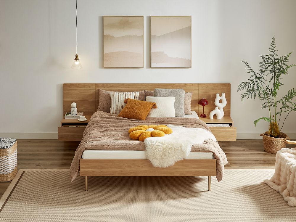 Eve Bed with 2 Bedside Tables Set