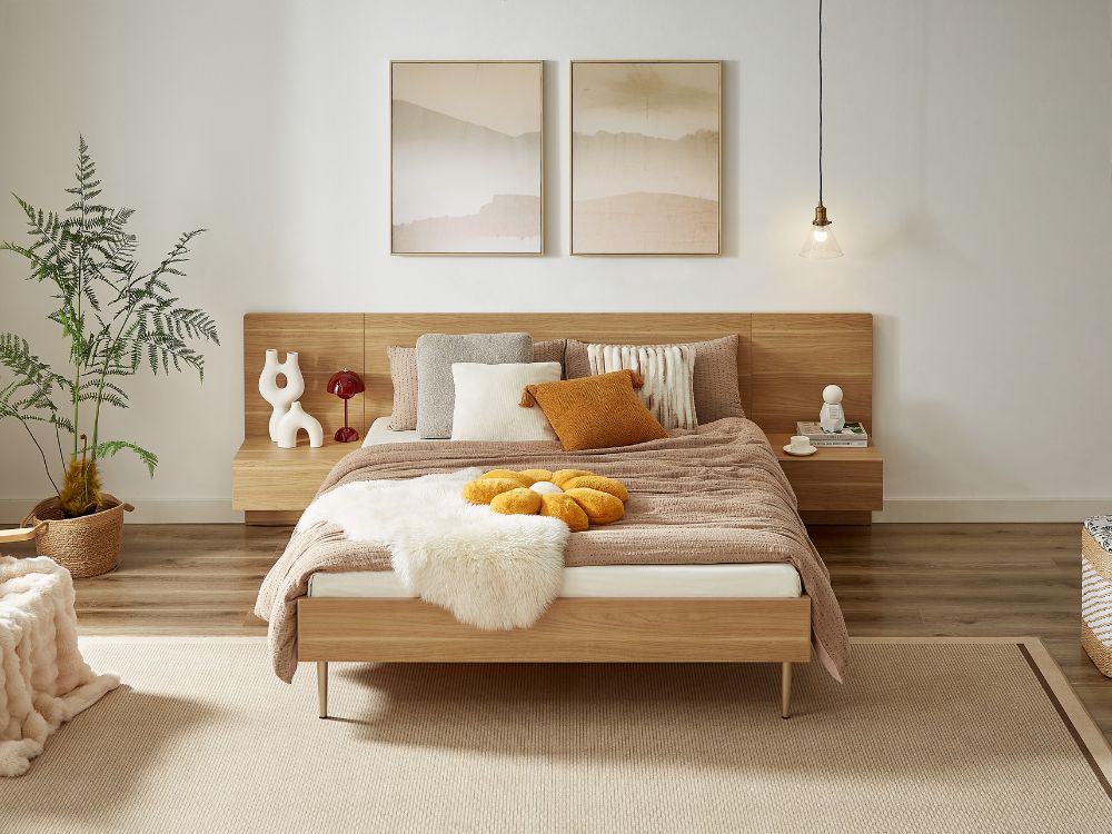 Eve Bed with 2 Bedside Tables Set