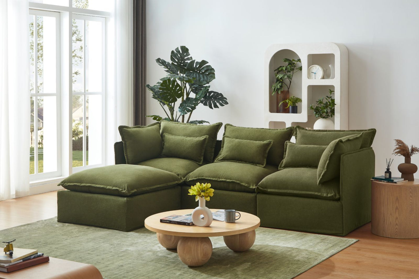 Lifely Modular Washable Ottoman