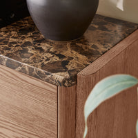 Hank Marble Sideboard - Walnut