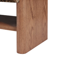 Hank Marble Coffee Table - Walnut