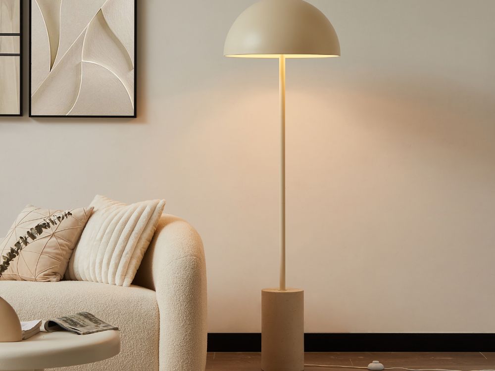 Overarching floor online lamp brass