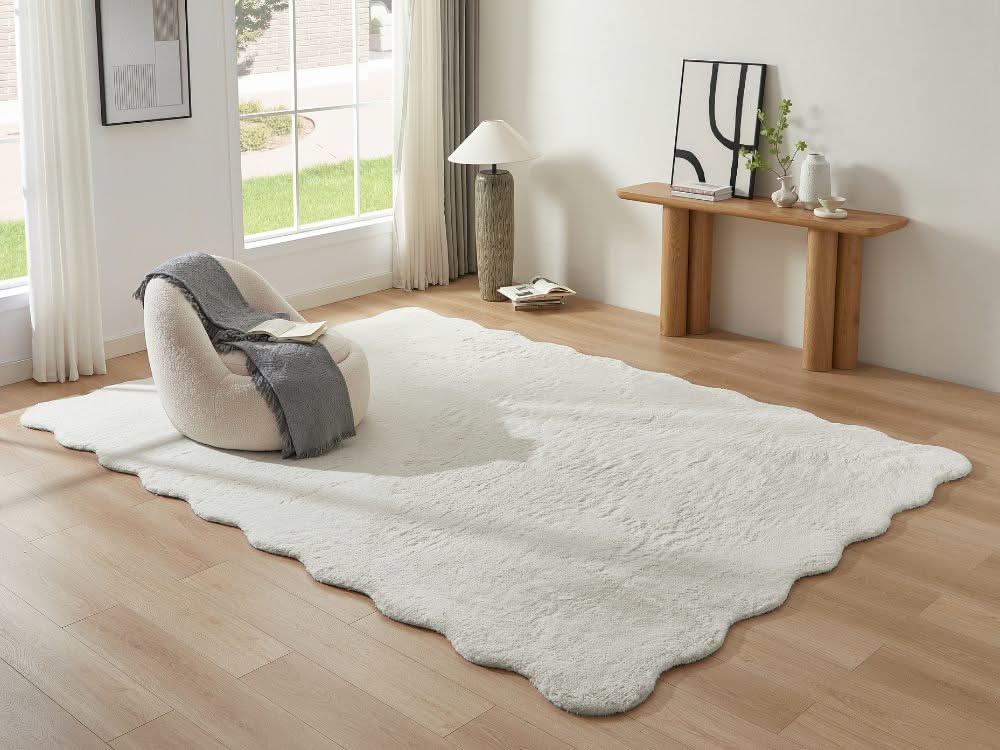 Jerome Wave-shaped Fluffy Rug