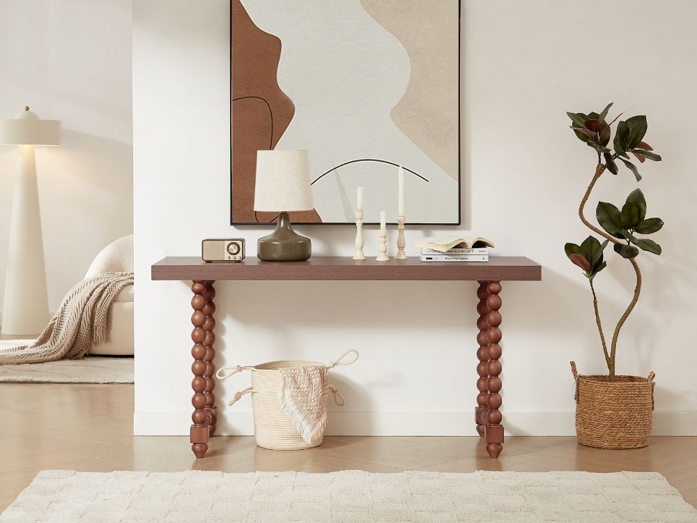 Spindle store console table