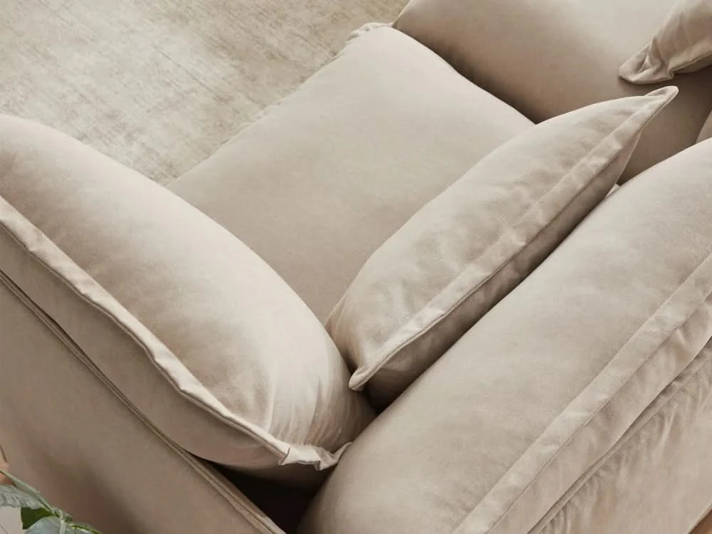 Lifely Modular 9 Seater U Sectional Sofa Ottoman - Linen Beige