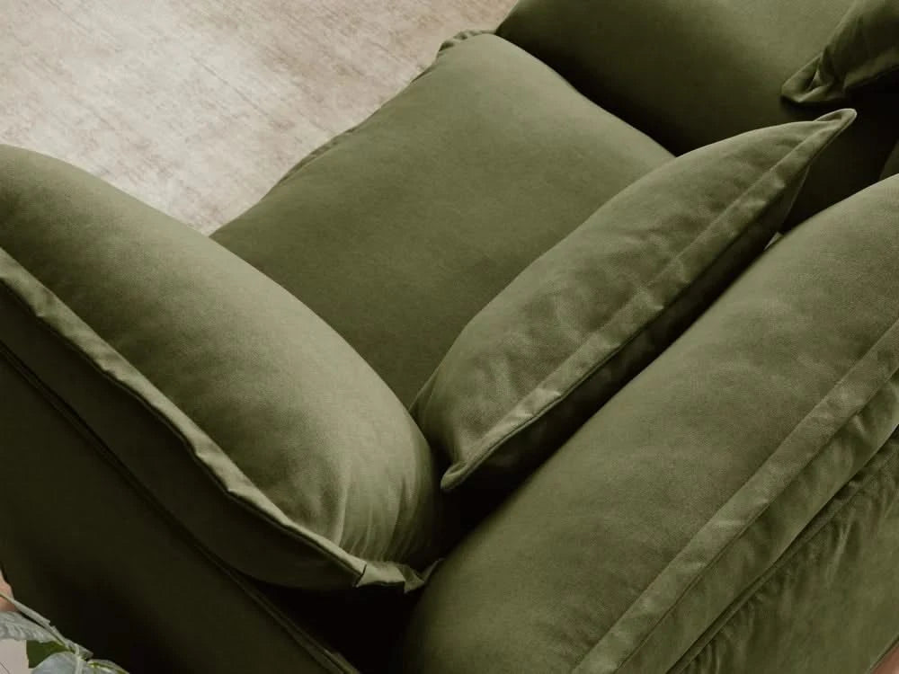 Lifely Modular 2 Seater Sofa - Olive Green
