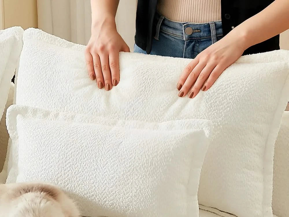 Lifely Modular 7 Seater Corner Sofa - White