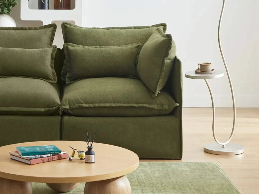 Lifely Modular 2 Seater Sofa - Olive Green