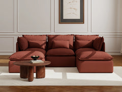 3 Seater / U-Sectional / Rust