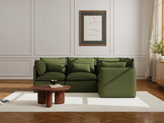 4 Seater / Corner / Olive Green