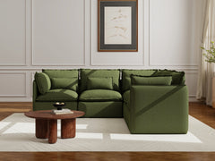 5 Seater / Corner / Olive Green