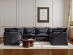 8 Seater / U-Sectional / Charcoal