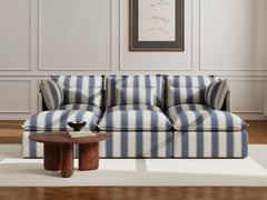 3 Seater / Bed / Blue Stripes