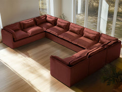 9 Seater / U-Sectional / Rust