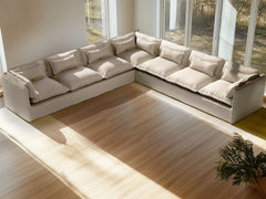 7 Seater / Corner / Linen Beige