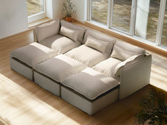 3 Seater / Bed / Linen Beige