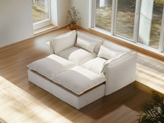 2 Seater / Bed / White Boucle