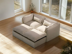2 Seater / Bed / Linen Beige