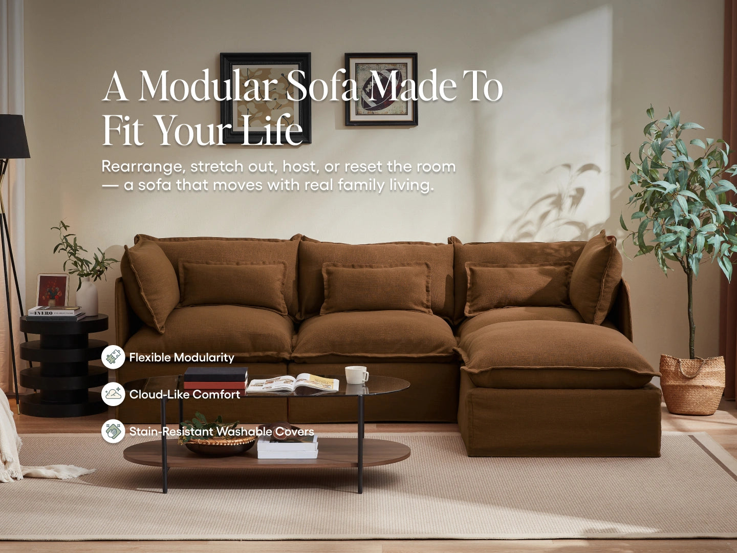 Lifely Modular Washable Sofa
