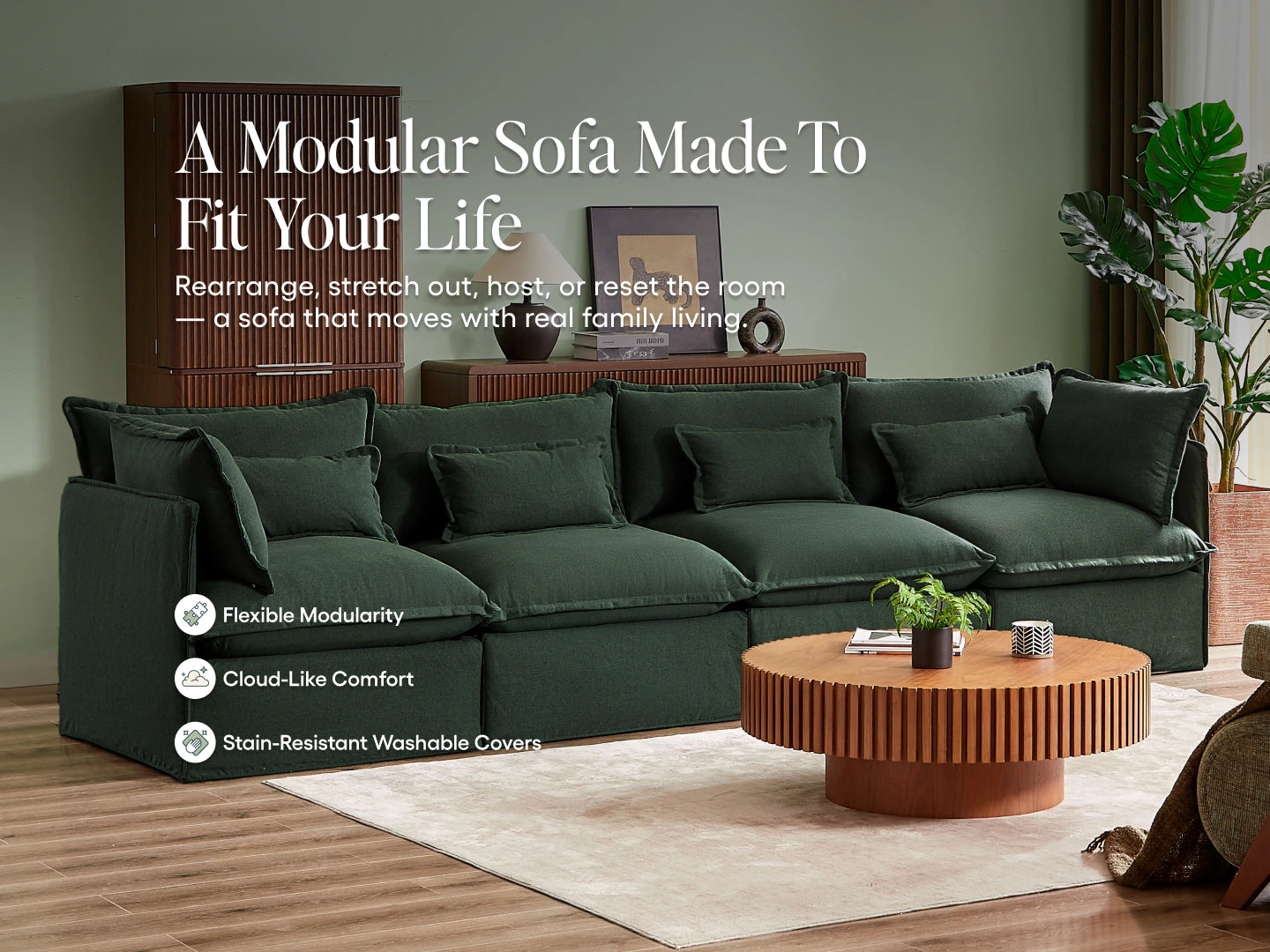Lifely Modular Washable Sofa