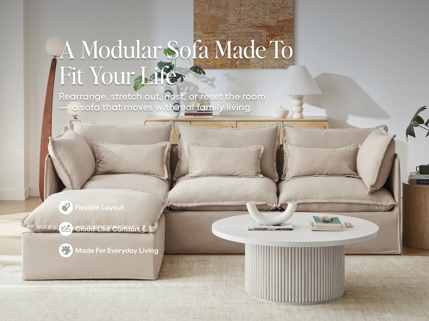 Lifely Modular Washable Sofa