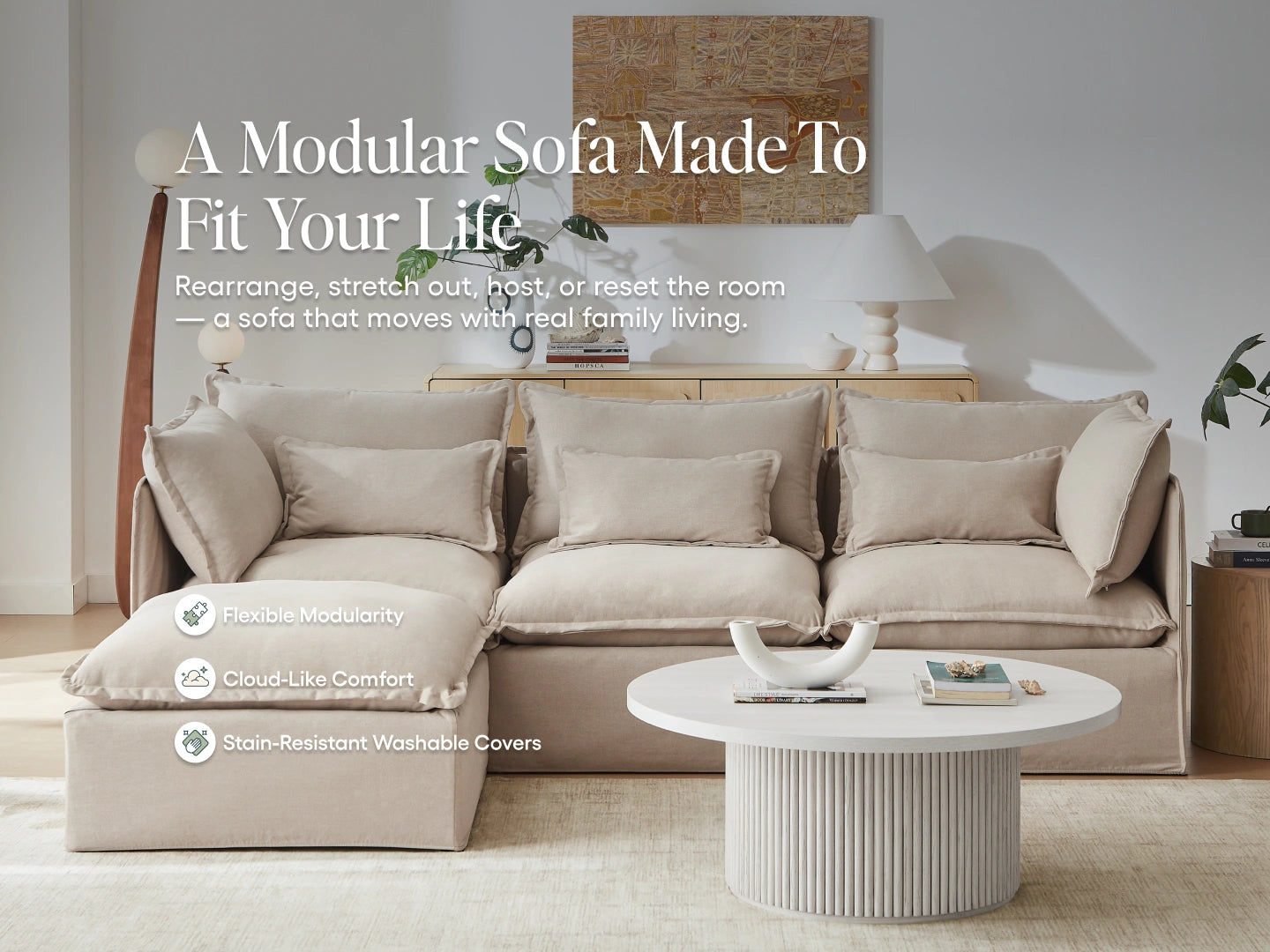 Lifely Modular Washable Sofa