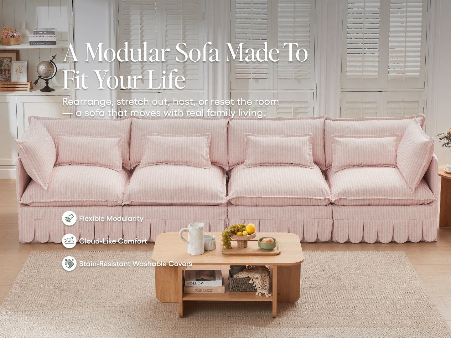Lifely Modular Washable Sofa