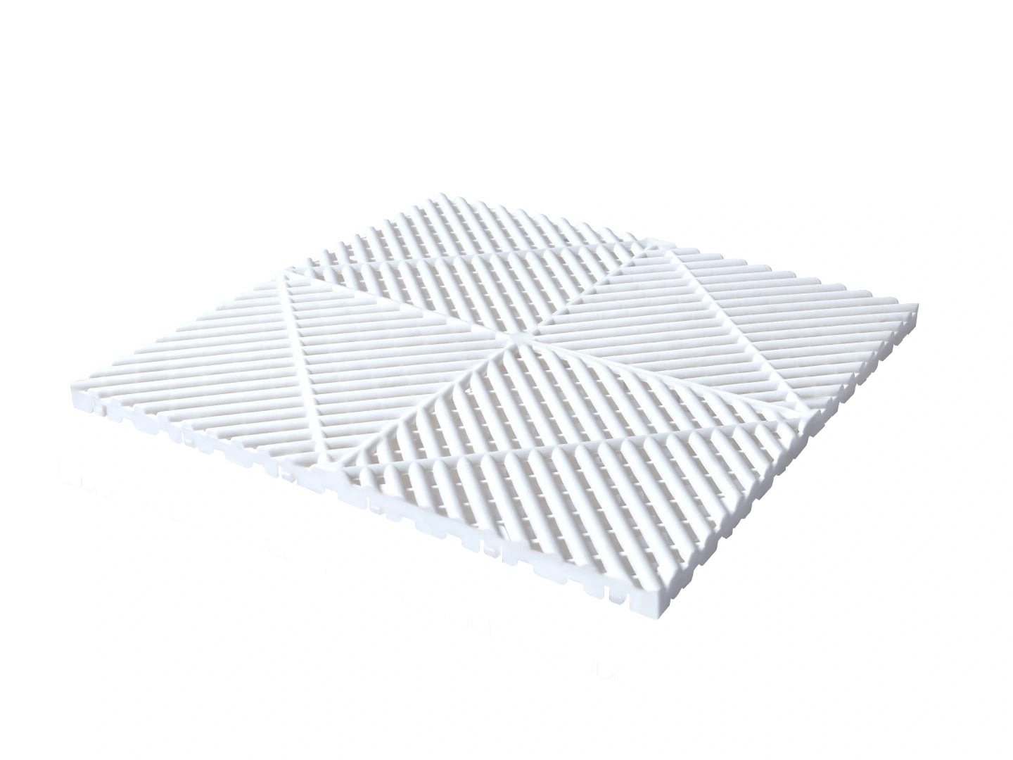 White Cocoon Bed Airflow Pad interlocking tile layout