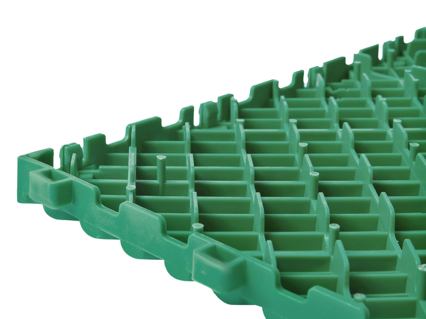Underside of the Green Cocoon Bed Airflow Pad showing raised ventilation channels