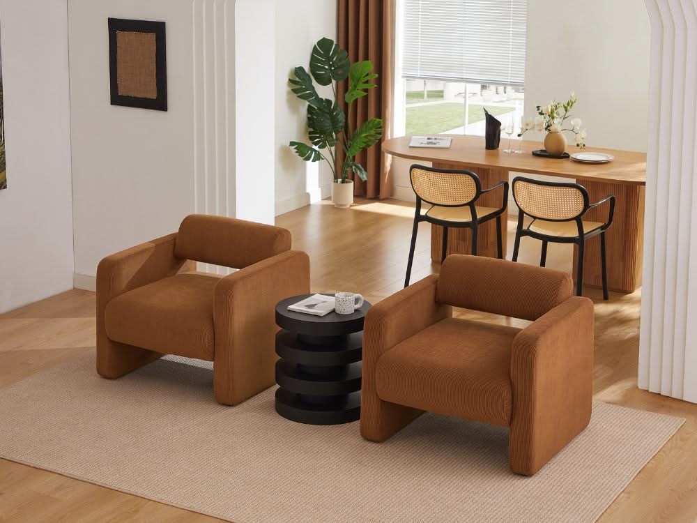 Lorraine Armchair - Brown