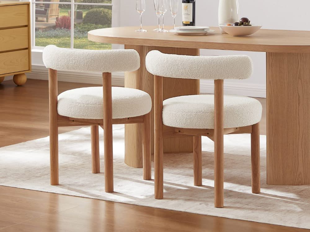 Noah Set of 2 Dining Chair - Walnut
