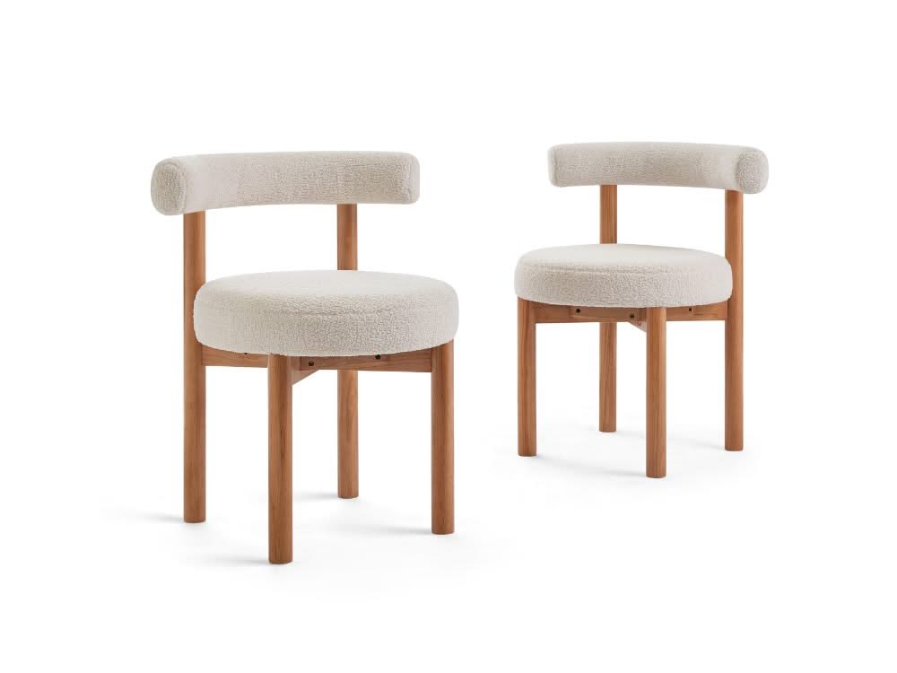 Noah Set of 2 Dining Chair - Walnut