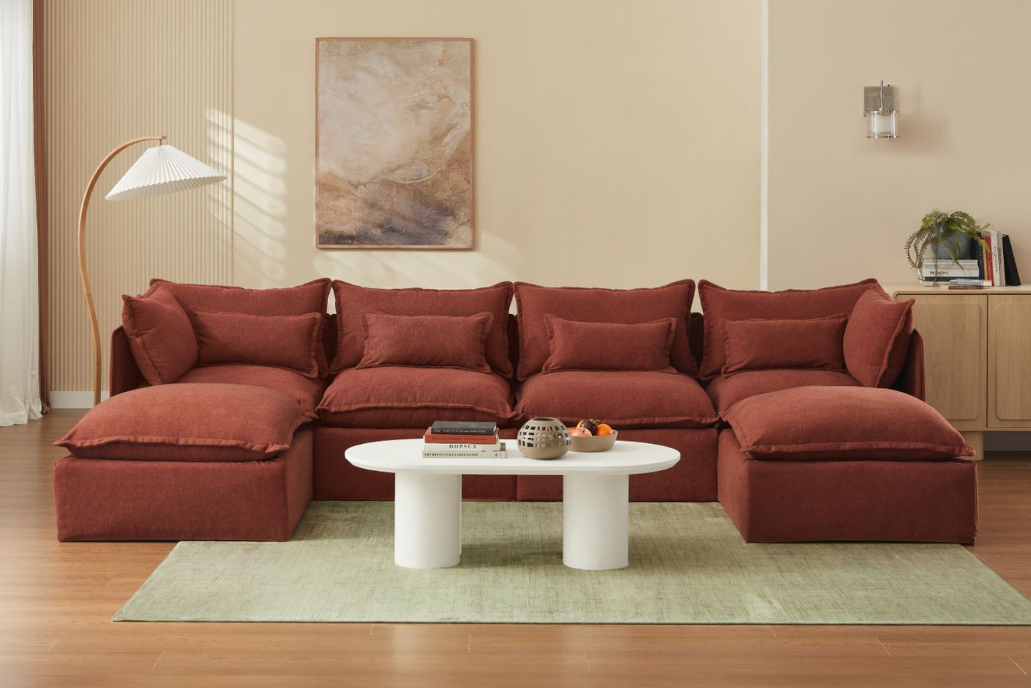 Lifely Ottoman - Rust