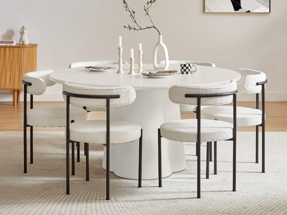 Sorrento Dining Table in White