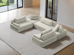 U-Shaped Chaise / 8-Seater U-Shaped Chaise 3.56m / Cream