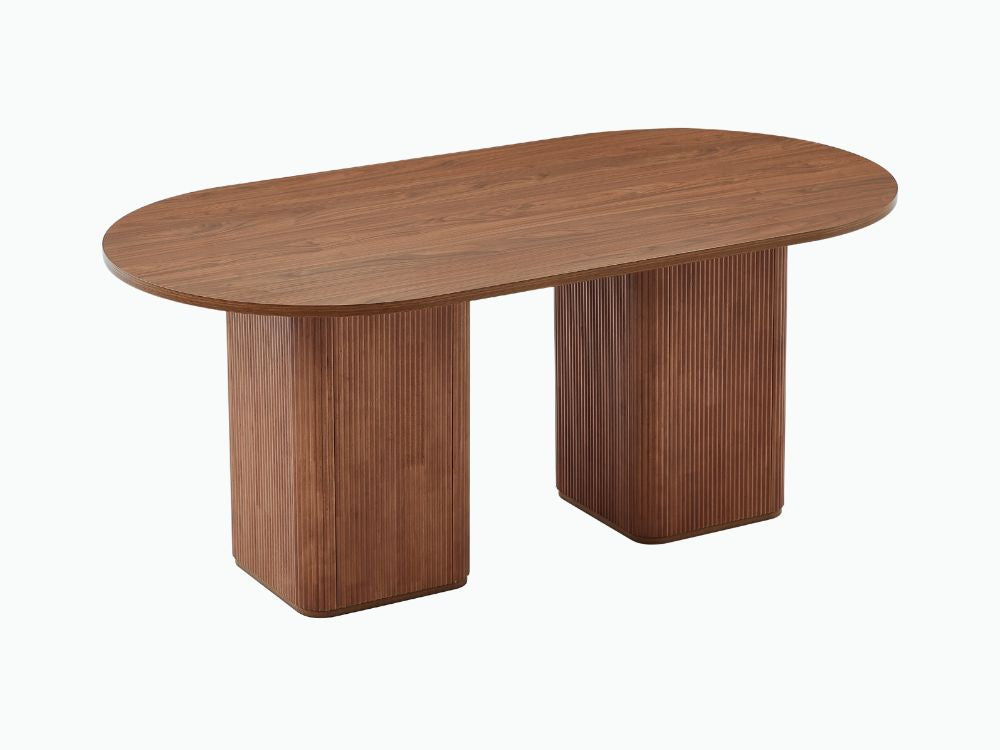 Tate 6 Seater Dining Table - Walnut