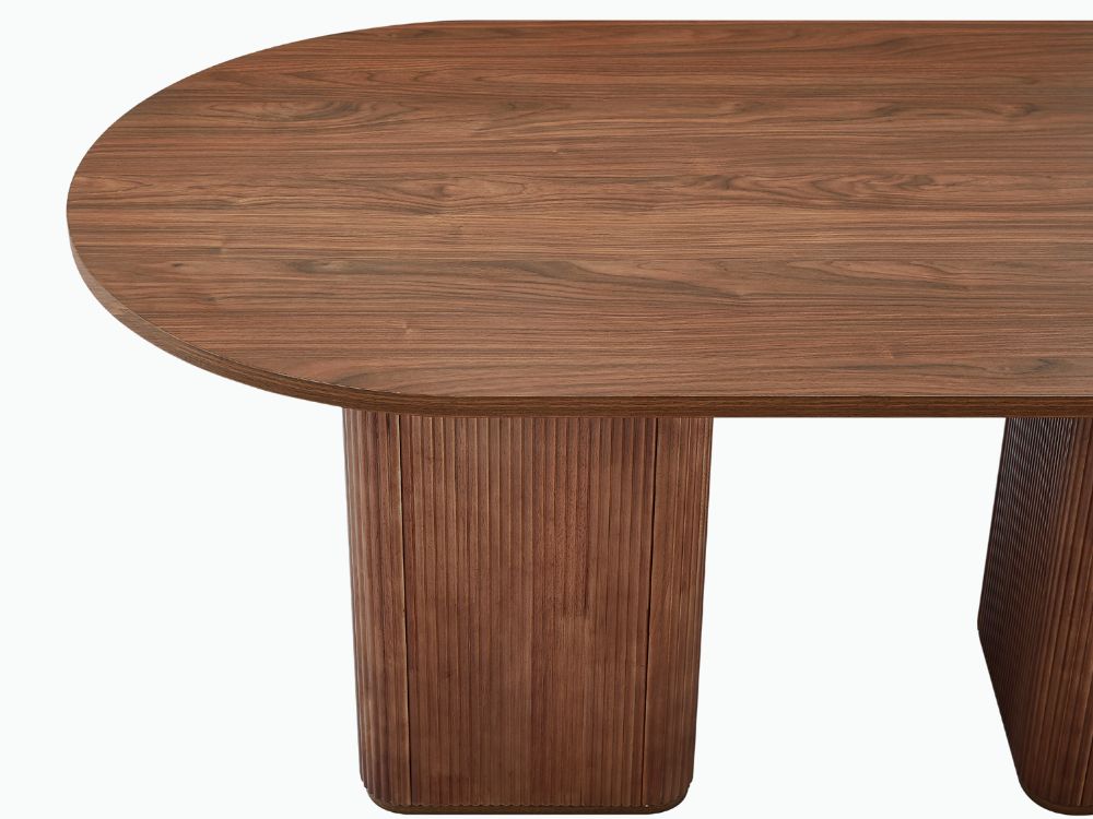 Tate 6 Seater Dining Table - Walnut