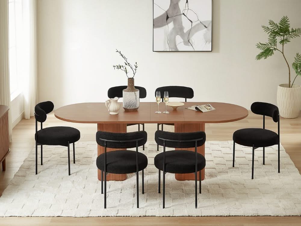 Buy Tate extendable dining table walnut | Lifely