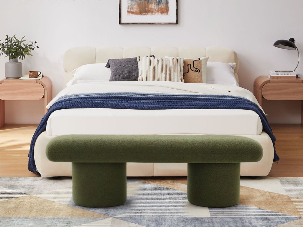 Vert Upholstery Bench 140cm - Fern Green